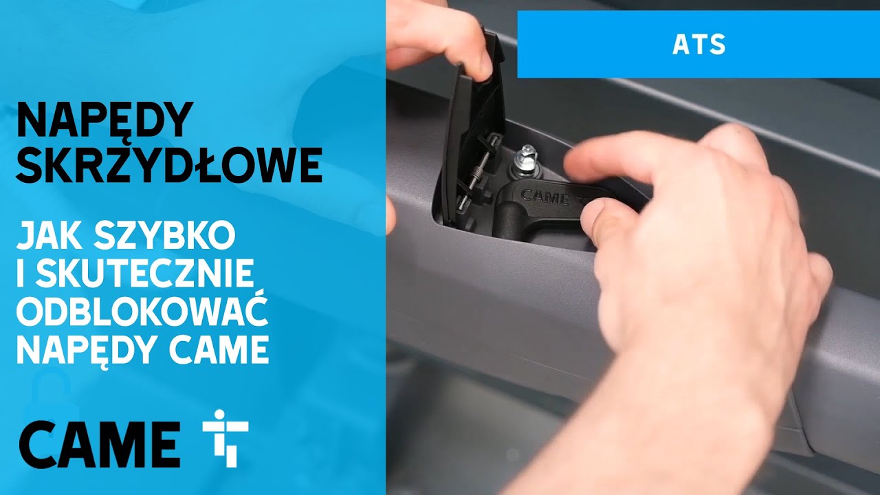 Jak szybko i skutecznie odblokować napędy skrzydłowe CAME