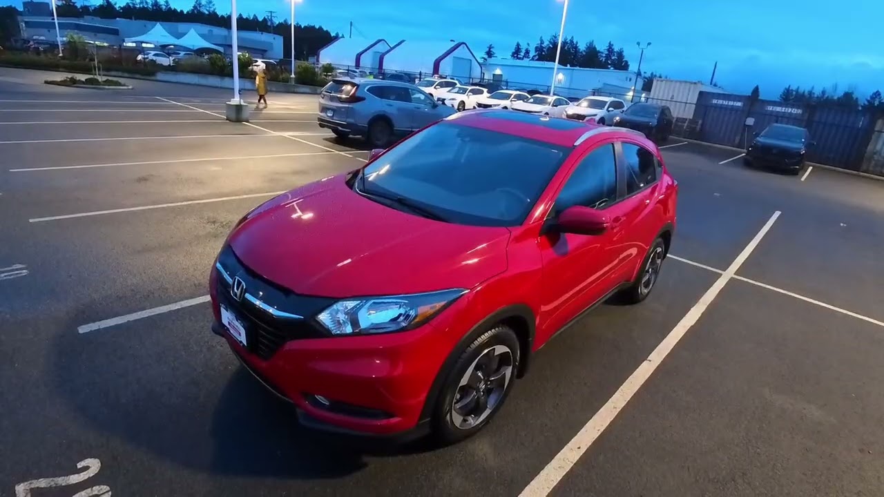 2013 CR-V EX AWD and 2018 HR-V EX-L Navi AWD walk around video for Rick