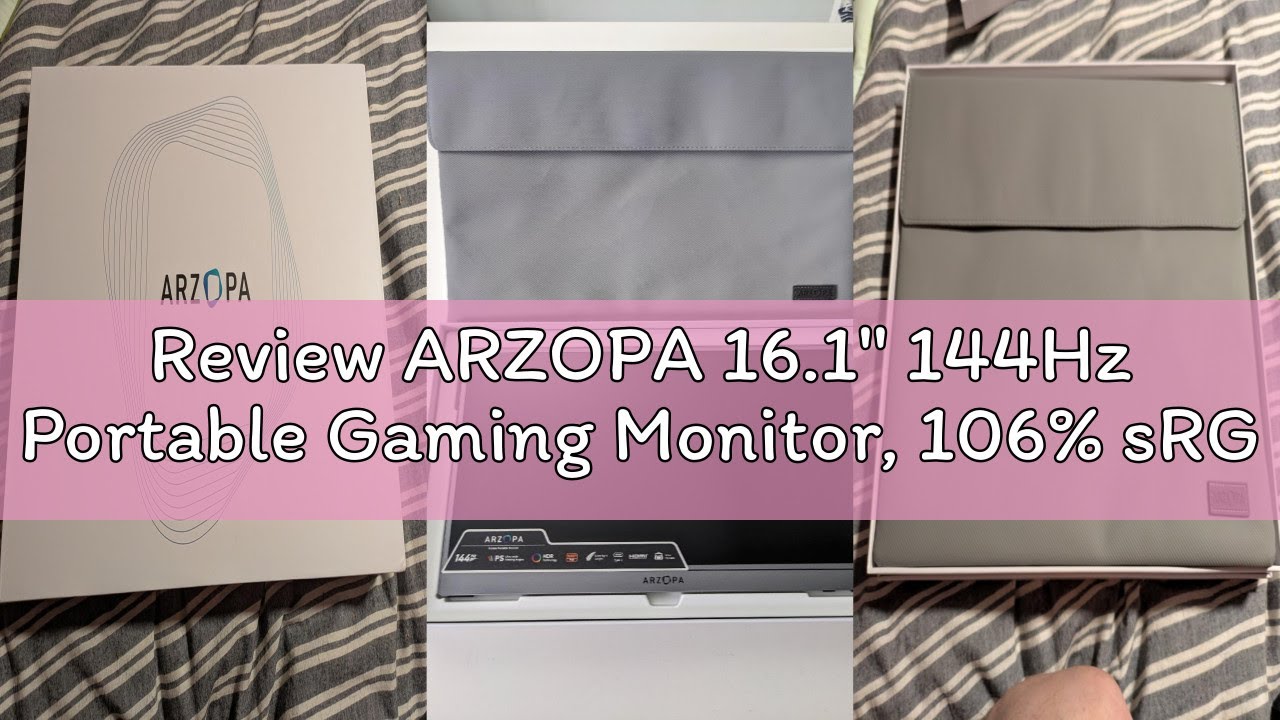 Review ARZOPA 16.1'' 144Hz Portable Gaming Monitor, 106% sRGB 1080P FHD Kickstand Portable Monitor w