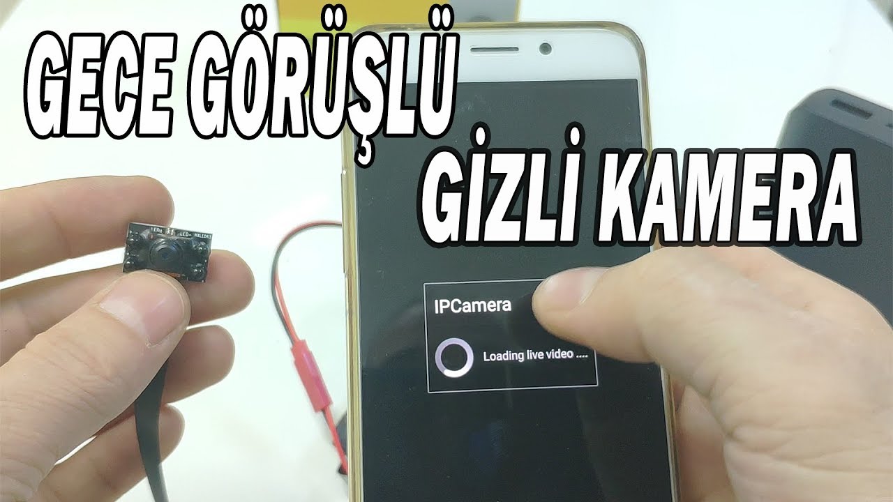 Kablosuz gece g&ouml;r&uuml;şl&uuml; gizli kamera kurulum videosu