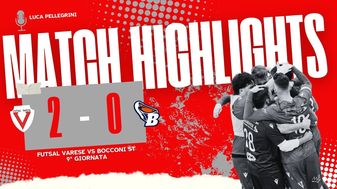 ⚽ Futsal Varese - Bocconi st 2-0 | Highlights Calcio a 5 | ⚪🔴