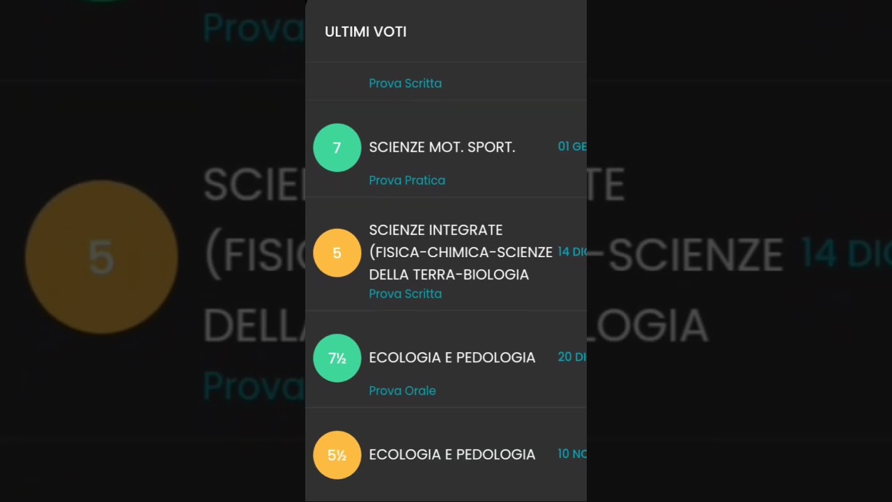 I MIEI VOTI A SCUOLA 🏫 #registroelettronico #scuola #voti #youtubeshorts #youtube