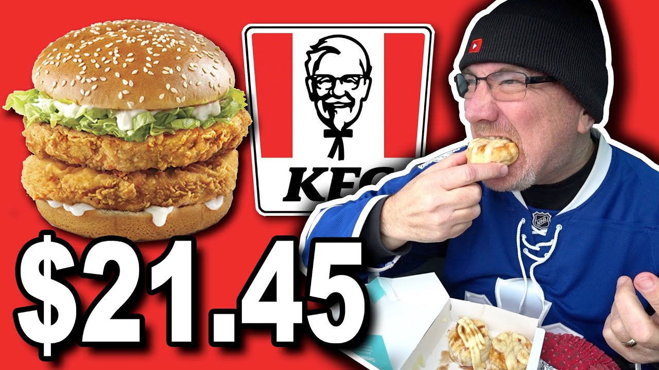 KFC Spicy Big Crunch Stacker & NEW Cinnabon Biscuits