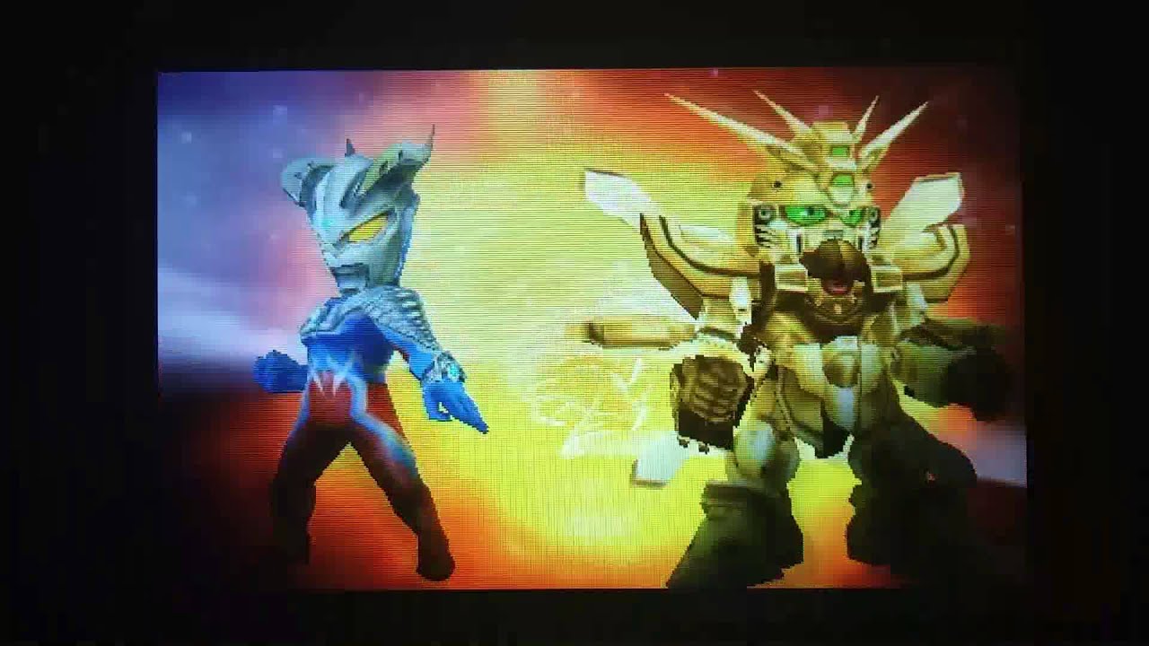 Lost Heroes 2[3DS] - God Gundam & Ultraman Zero Hero Skill Crossover