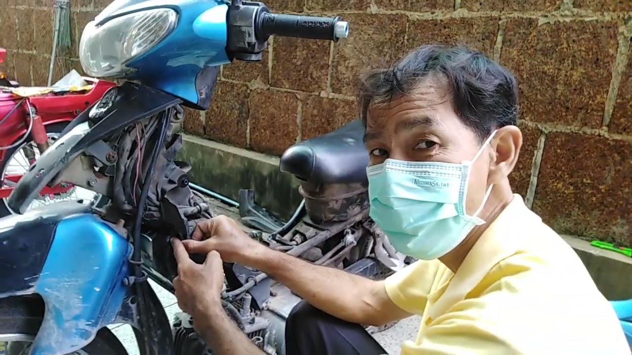 เปลี่ยนสวิทช์กุญแจและไส้กรองอากาศ​ YAMAHA​ SPARK - R
