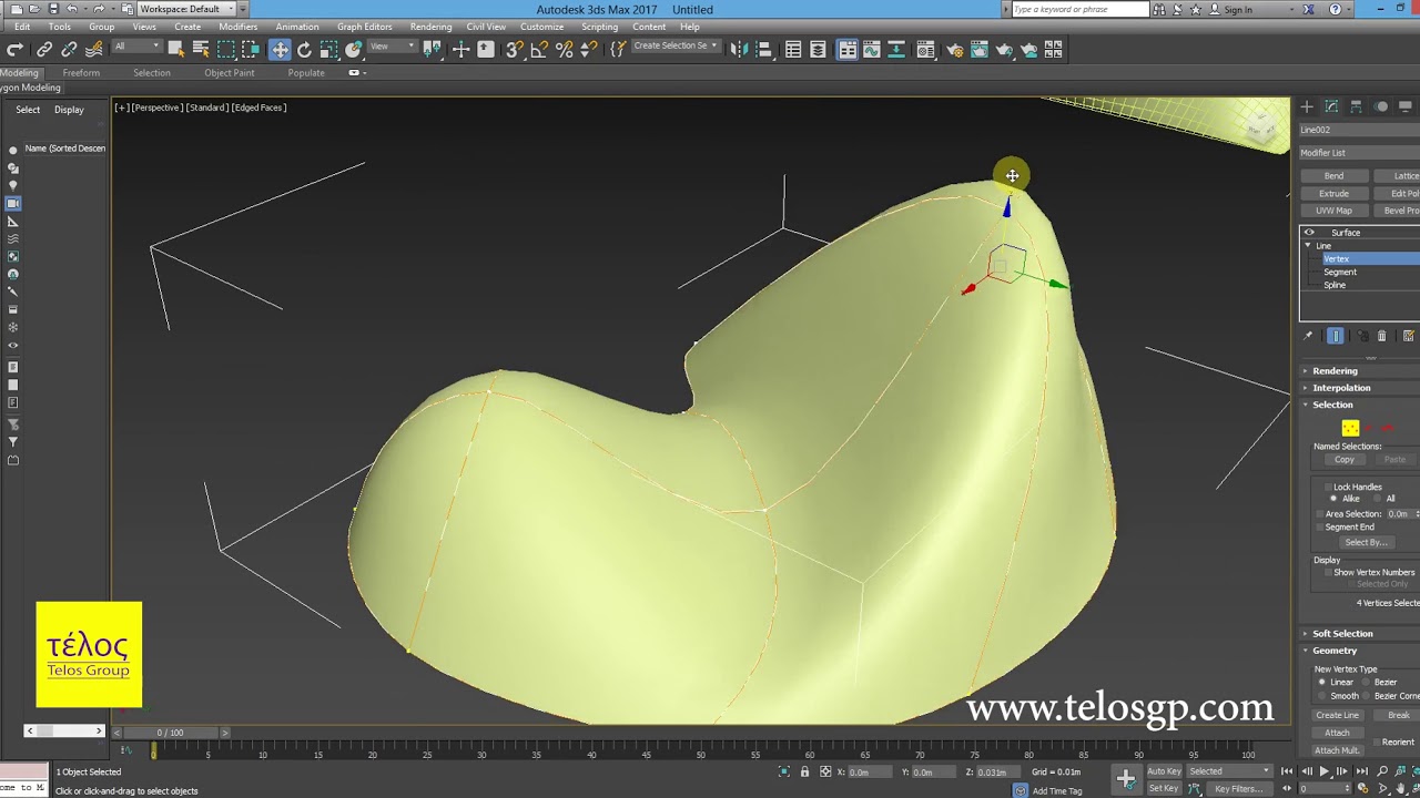 How to make an Organic Building on 3ds max, using Cross-Section & Surface and Nurbs !!
