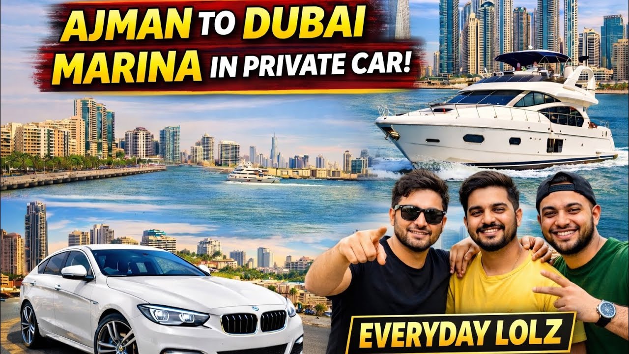 From Ajman to Marina After Dry Docking Our Boat | Vlog ⛴️🚗