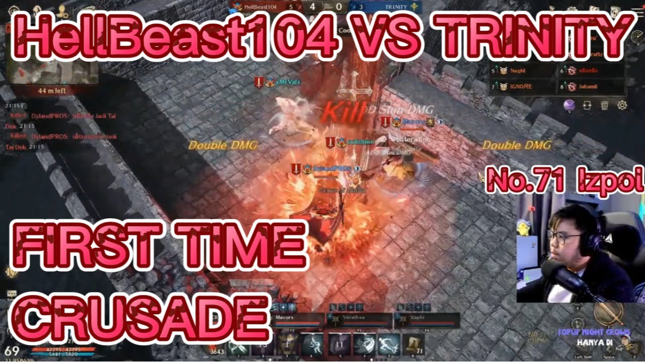 DylandPROS First Time Crusade WAR HellBeast104 VS TRINITY - Night Crows Global