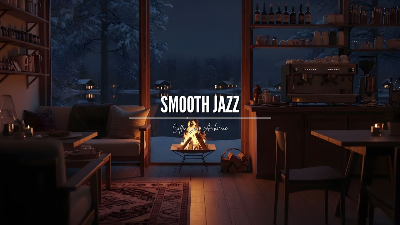 Relaxing Smooth Jazz Ambient 🎷 Cozy Piano Coffee Shop for Study, Sleep, Work