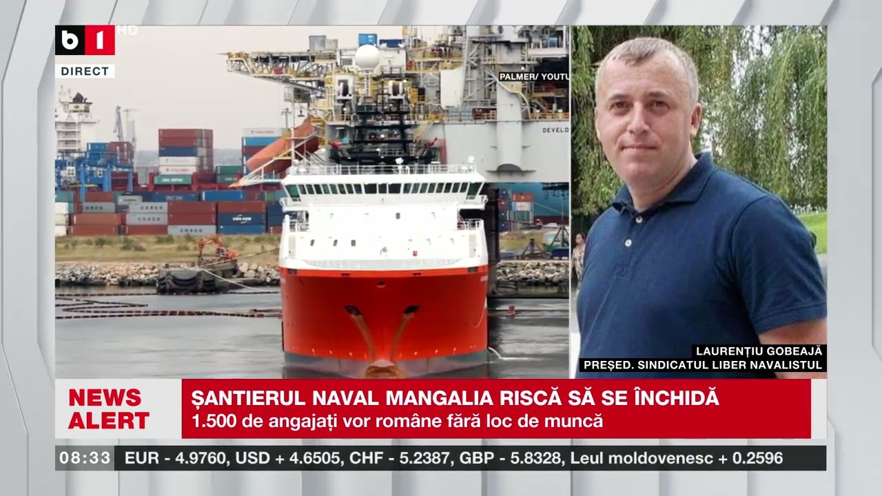 ȘANTIERUL NAVAL MANGALIA RISCĂ SĂ SE ÎNCHIDĂ_Știri B1TV_15 febr. 2024