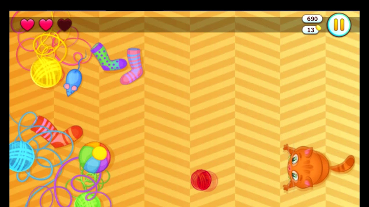 Cat Bubbu Game (catcher) - Игра Котик Бубу для детей (котик ловит мячики)