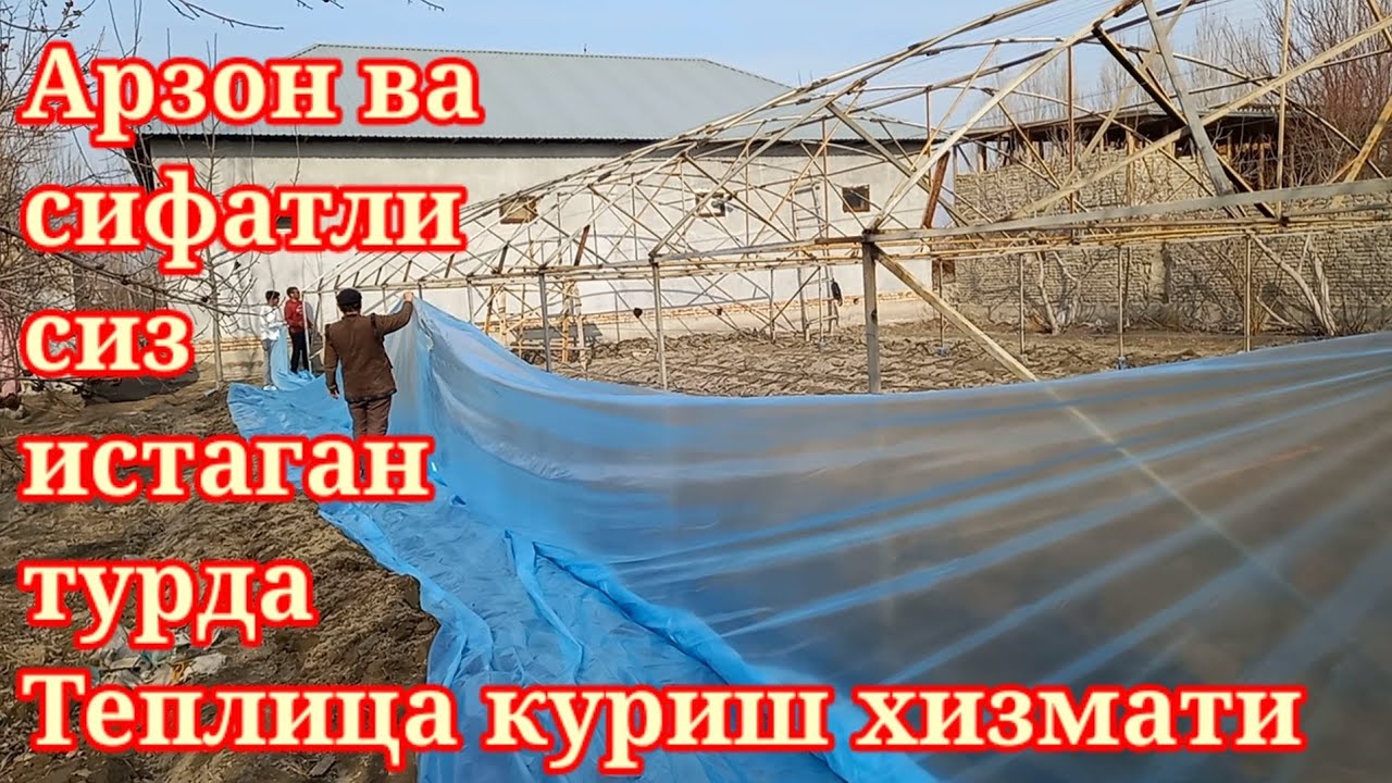 19 02 2022 ☎️ +998916991600 Арзон нархда сиз истаган турда теплица куриш хизмати