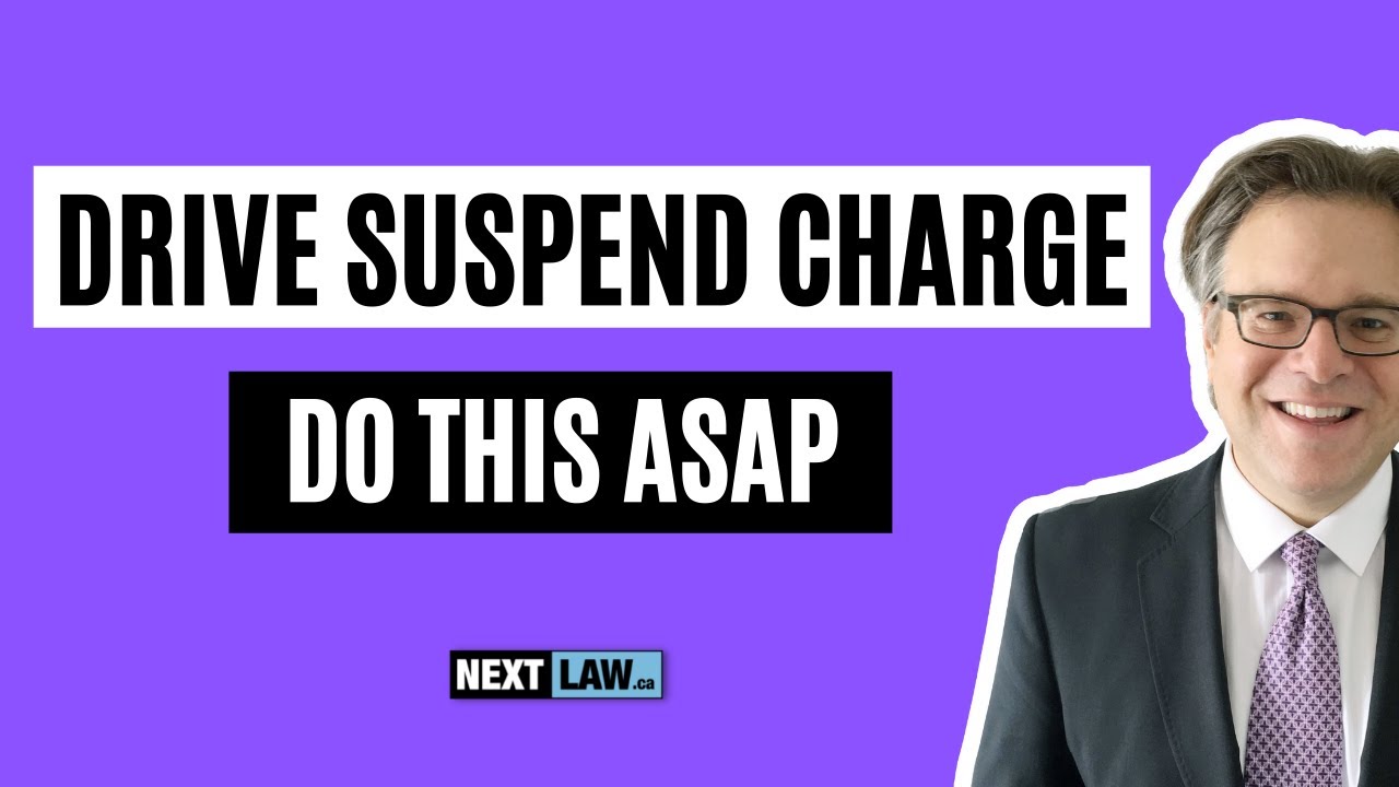 Charged with Driving While Under Suspension in Ontario - Do This ASAP