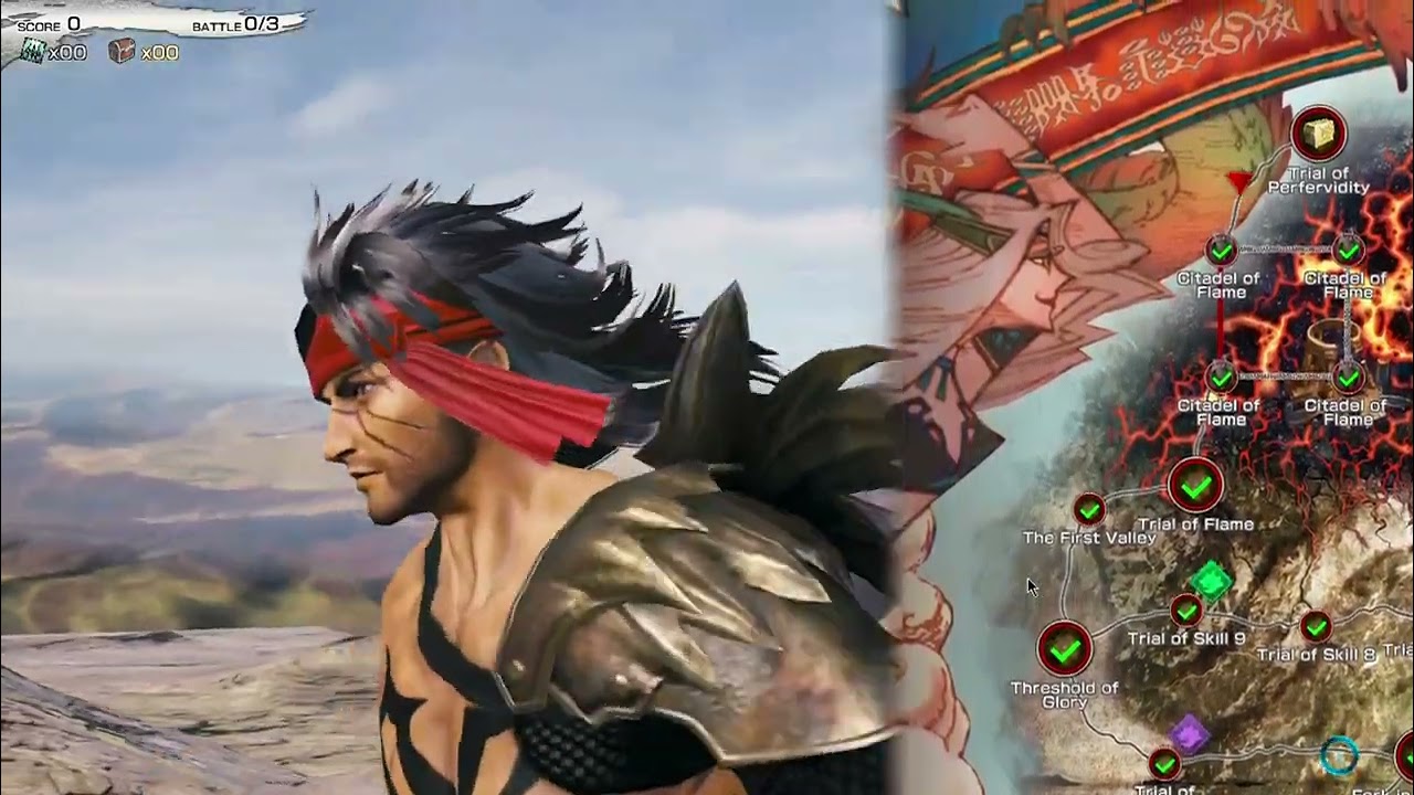 Mobius Final Fantasy Sphere Grid and part of the Citadel of Flame