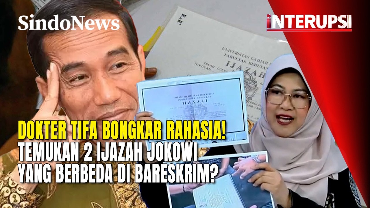 Dokter Tifa Bongkar Rahasia! Temukan 2 Ijazah Jokowi yang Berbeda di Bareskrim? | INTERUPSI | 20/02