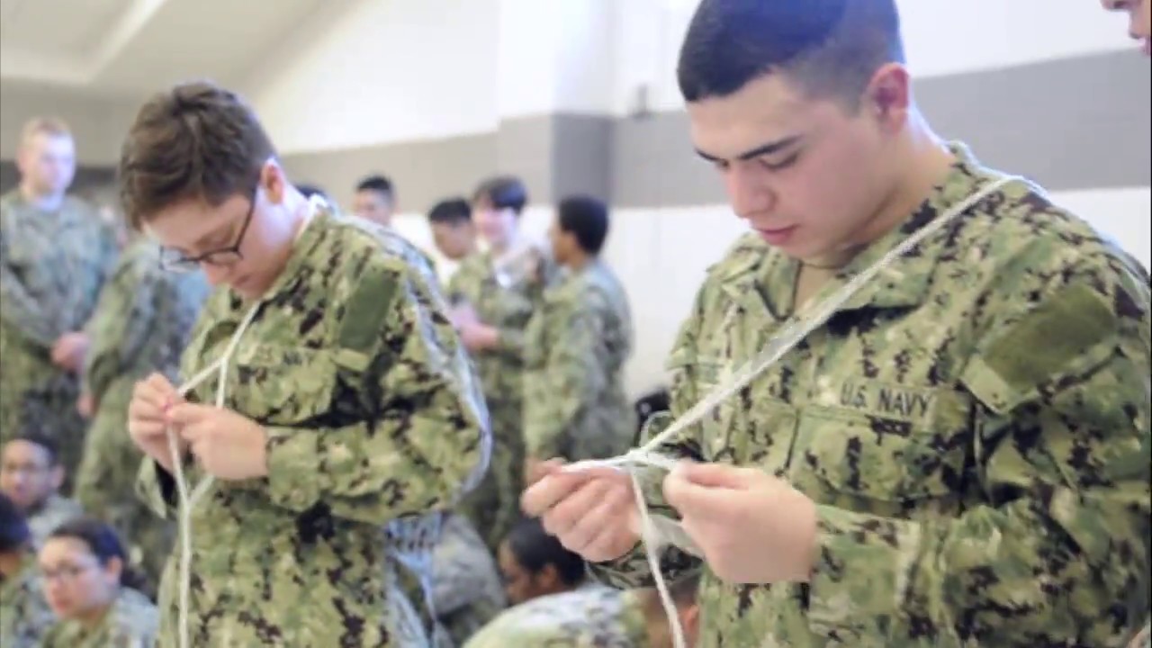Navy Boot Camp Hands-On Recruit Training at Naval Station Great Lakes