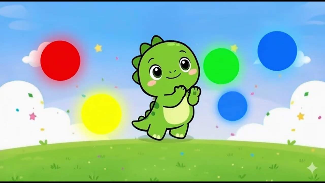 Colours with Stompie the Dinosaur 🦖 | Fun & Friendly Adventures for Kids