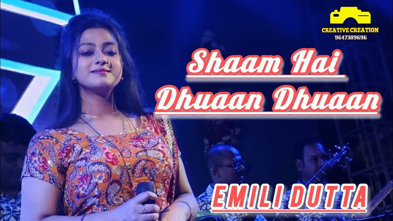 Shaam Hai Dhuaan Dhuaan ❤️ . Diljale Song . Cover by- Emili Dutta . Nataraj Arkestra . #diljale 