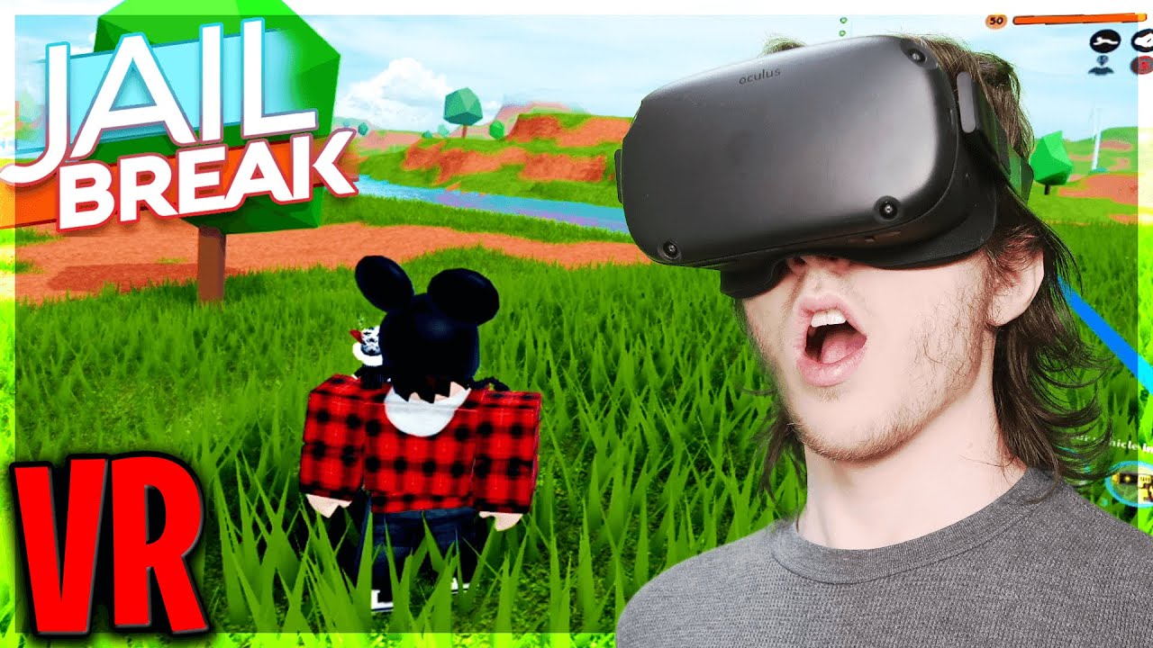Playing JAILBREAK in VR... (Roblox VR)
