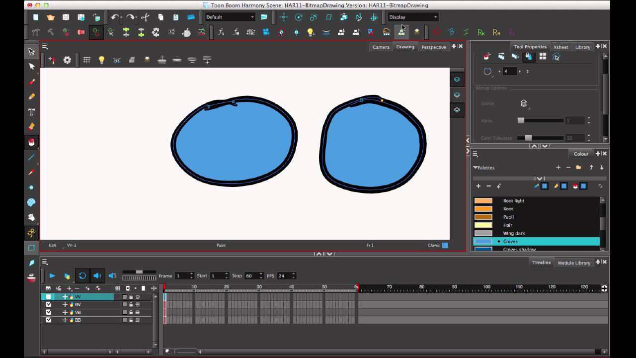 Bitmap Painting in Toon Boom Harmony 11