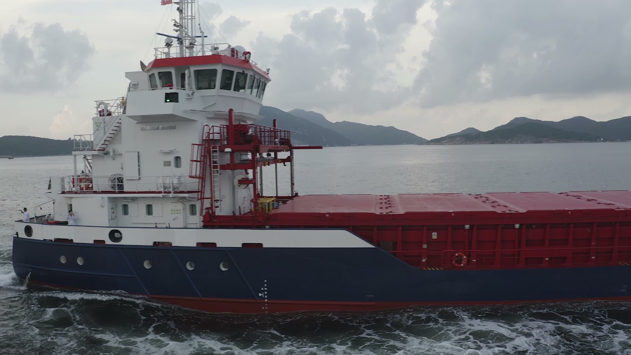 《航拍貨船》SOPHIE 新造貨船Combi Freighter 3850 DAMEN Shipyards Group newly built cargo ship