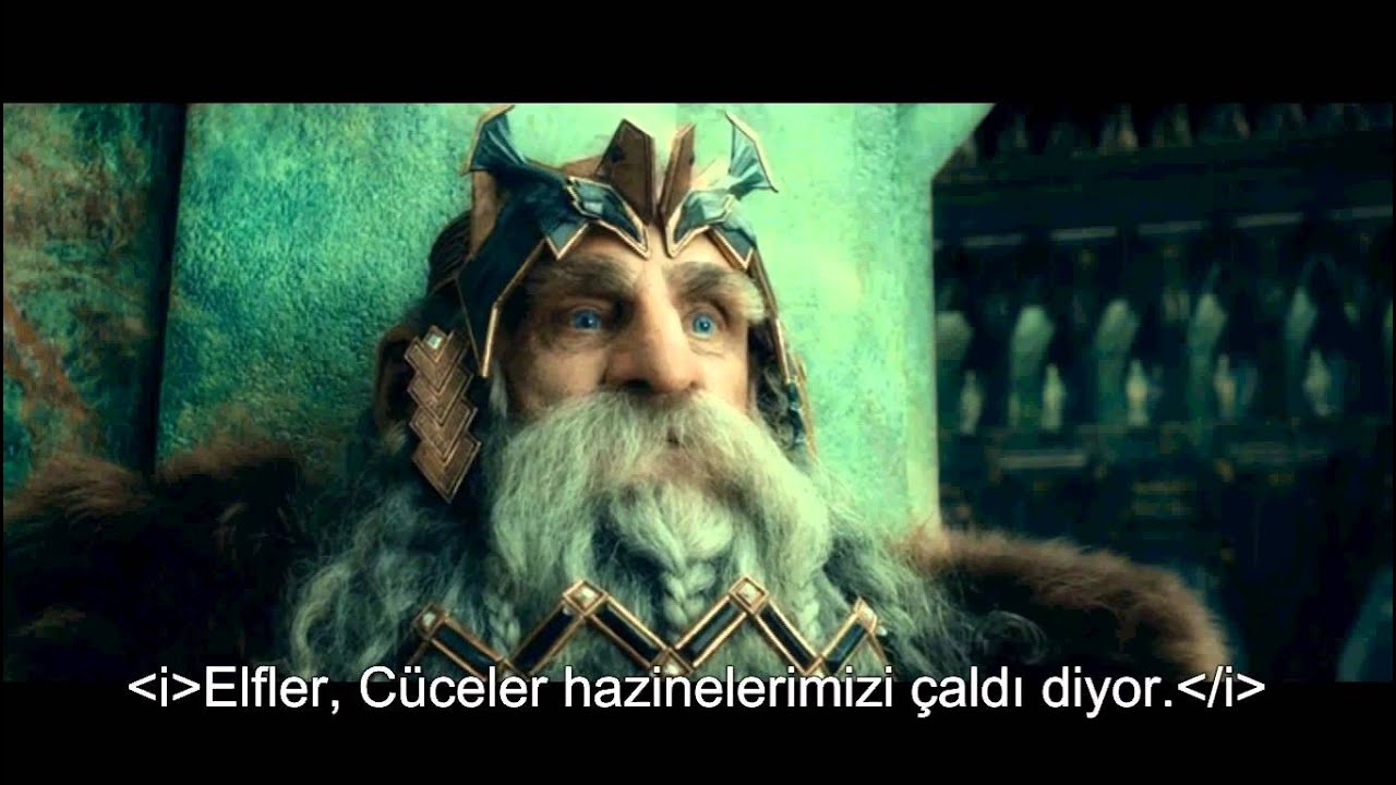 Hobbit Thranduil'in kesilmiş sahnesi TR altyazılı