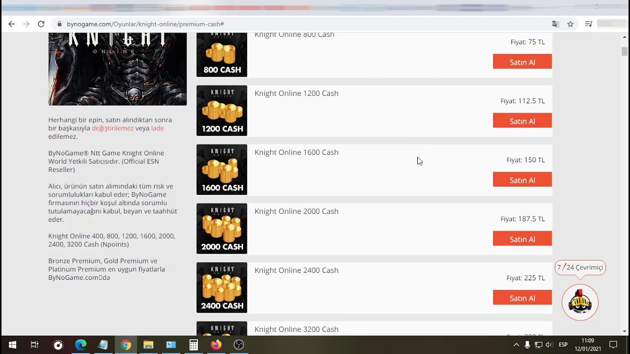 Como comprar cash en Bynogame y recargarlo como Npoint en KnightOnLine