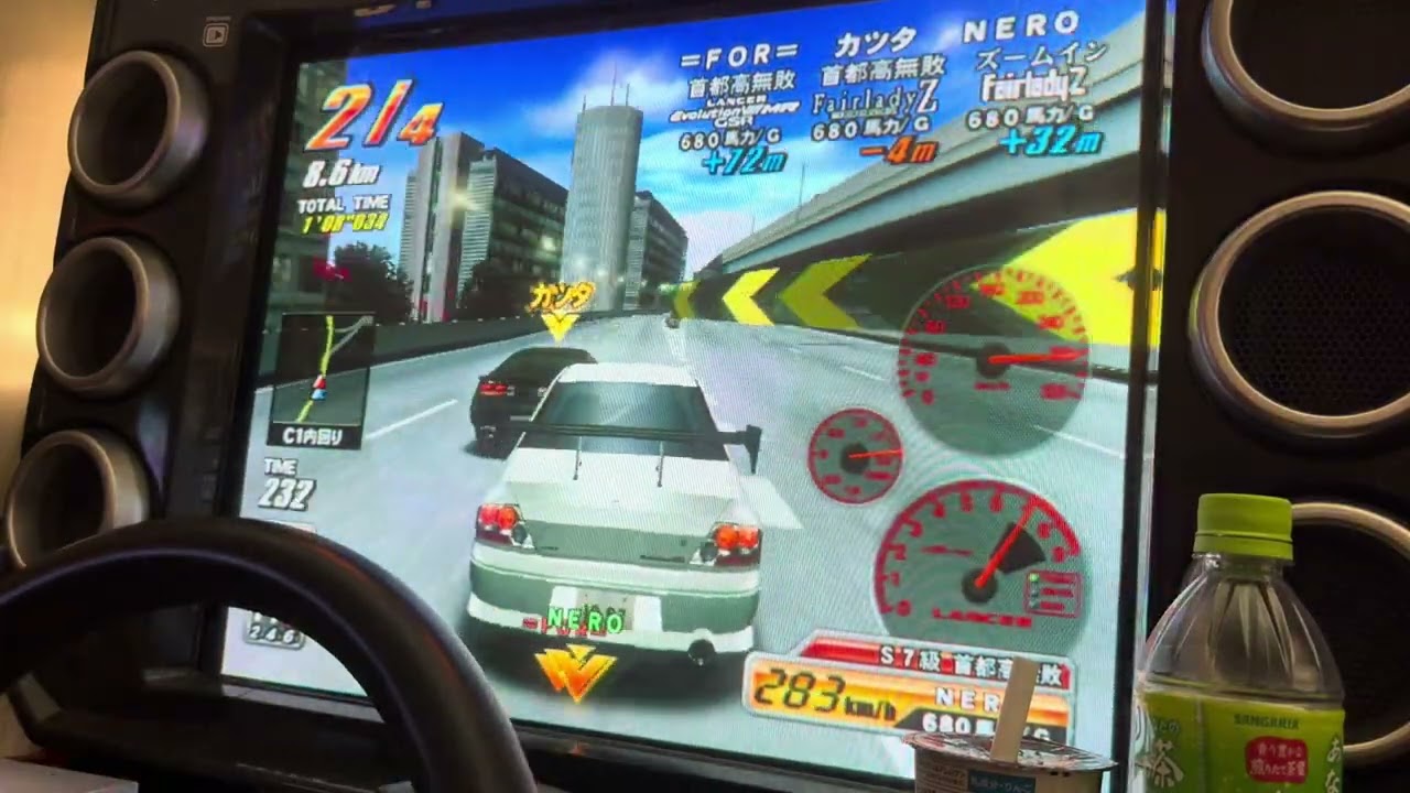 湾岸ミッドナイト2 C1内回り 4人対戦9 100撃墜達成