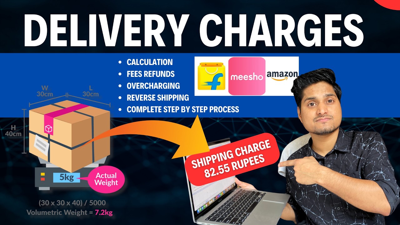 Flipkart Amazon Meesho Shipping Charge Calculation || High Delivery Charges Reason & Solution