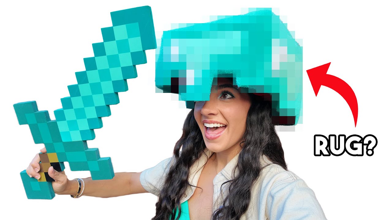 I made a Minecraft Helmet RUG!
