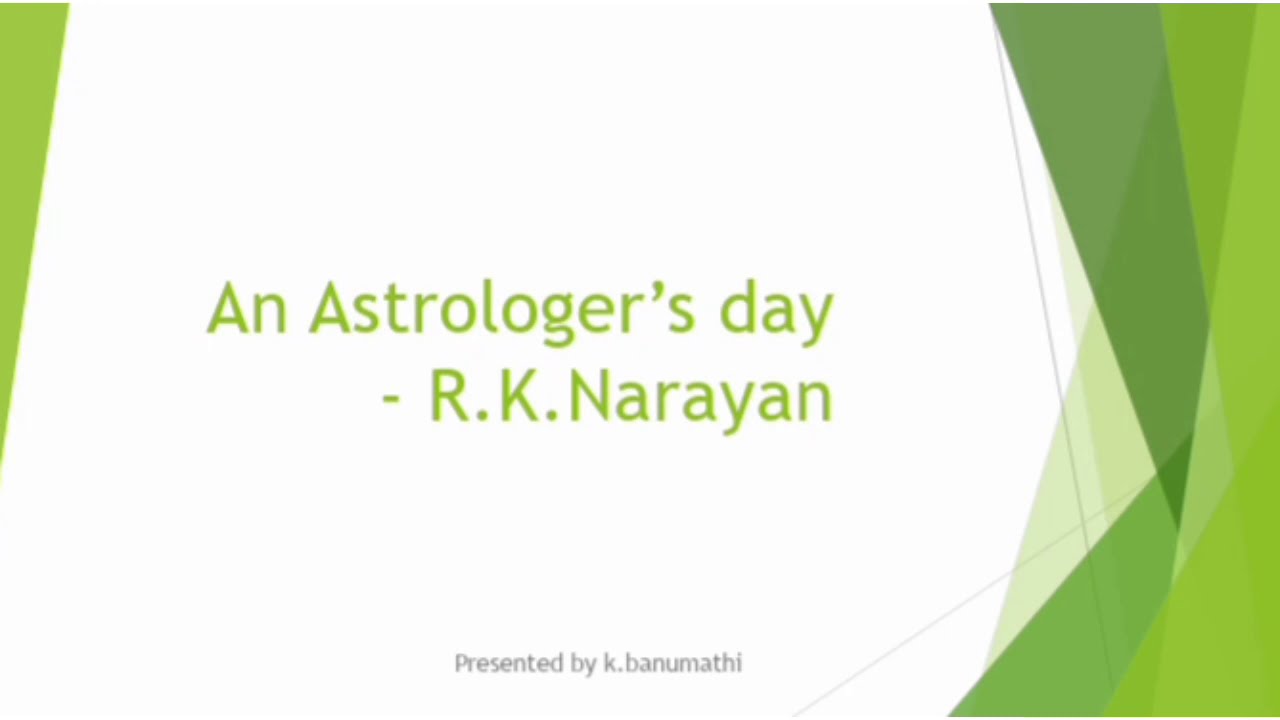 An Astrologer's day by R.K.narayan in Tamil
