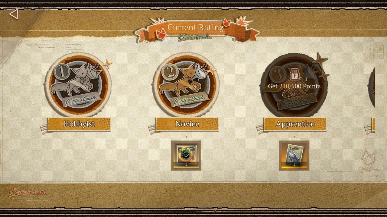 Critter Crash - Rimet Cup: Sticker Edition (Hobbyist to Novice) in Reverse:1999_ver 3.2