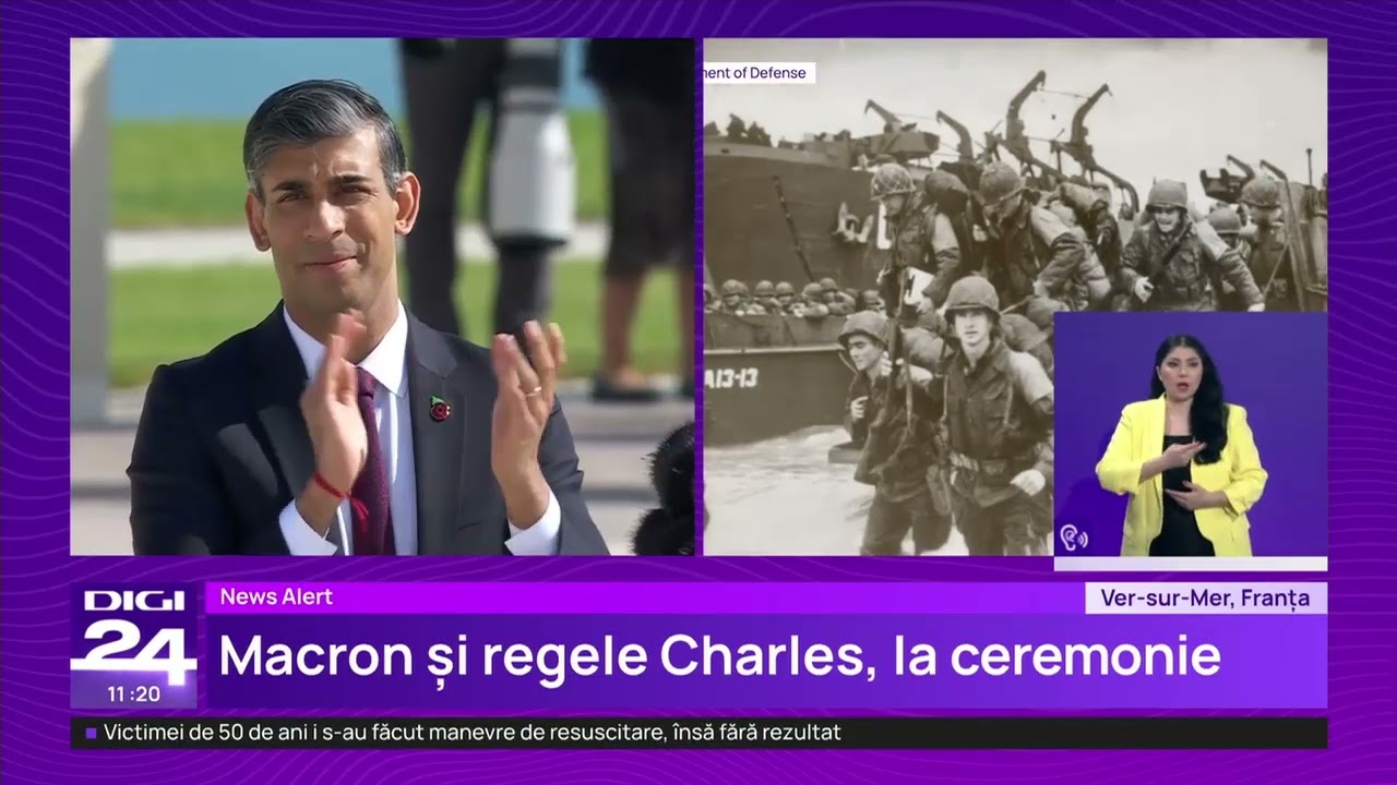 80 de ani de la Ziua Z. Veterani și lideri mondiali au mers în Normandia pentru a marca evenimentul