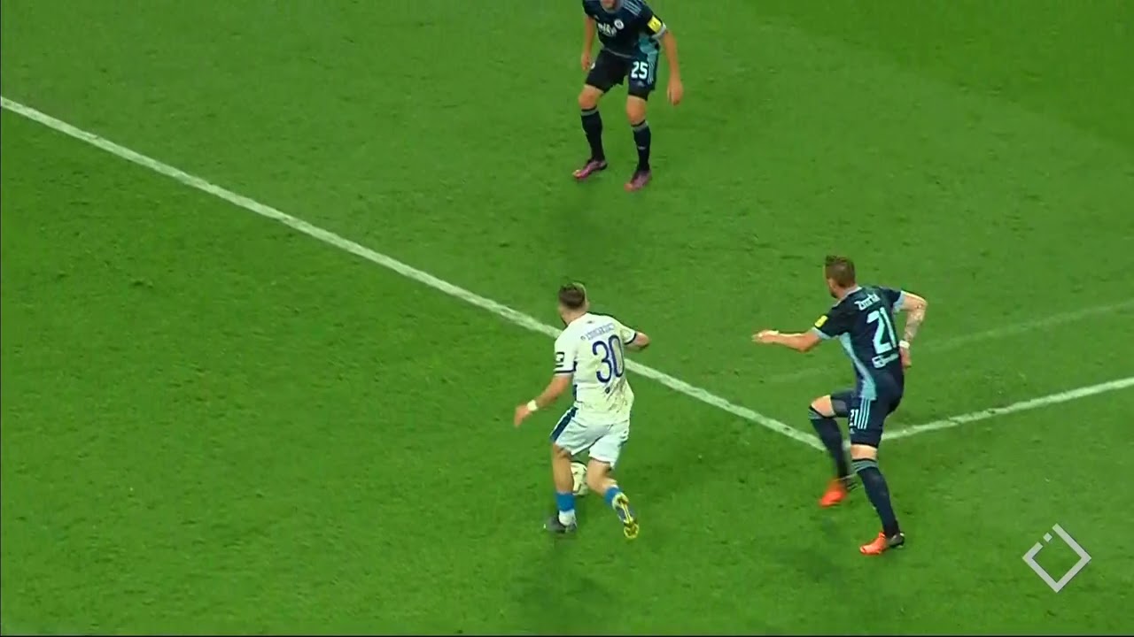 UEFA Champions League Z. Davitashvili goal (Dinamo Batumi 1:0 Slovan)