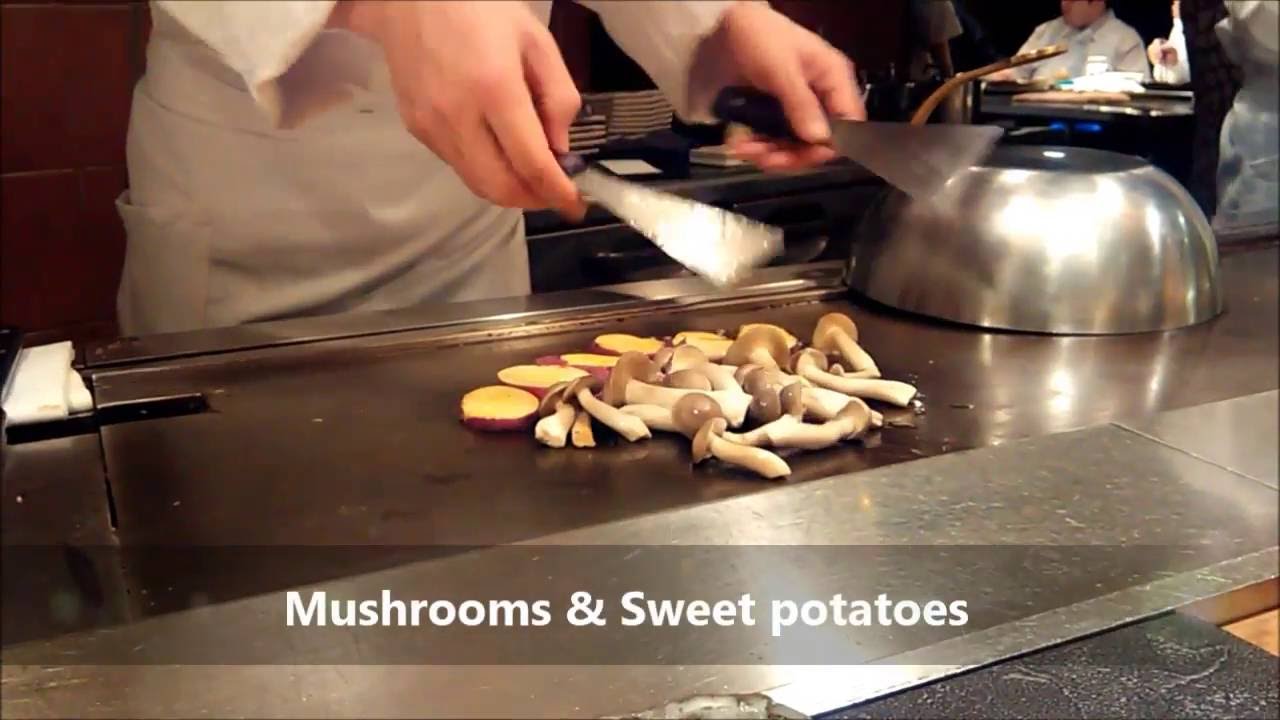 vegetarian Japanese Cooking  (tepanyaki) Osaka Japan