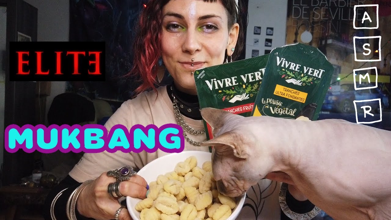 ASSAGGIO GNOCCHI AL FORMAGGIO VEGANO E...HO VISTO ELITE | ASMR MUKBANG CHIT CHAT