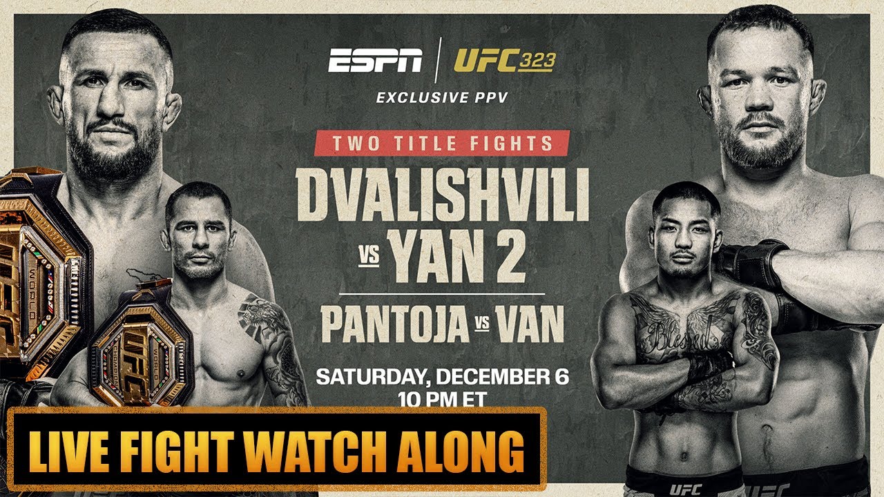 UFC 323 Live Fight Watch Along Merab Dvalishvili vs Petr Yan 2