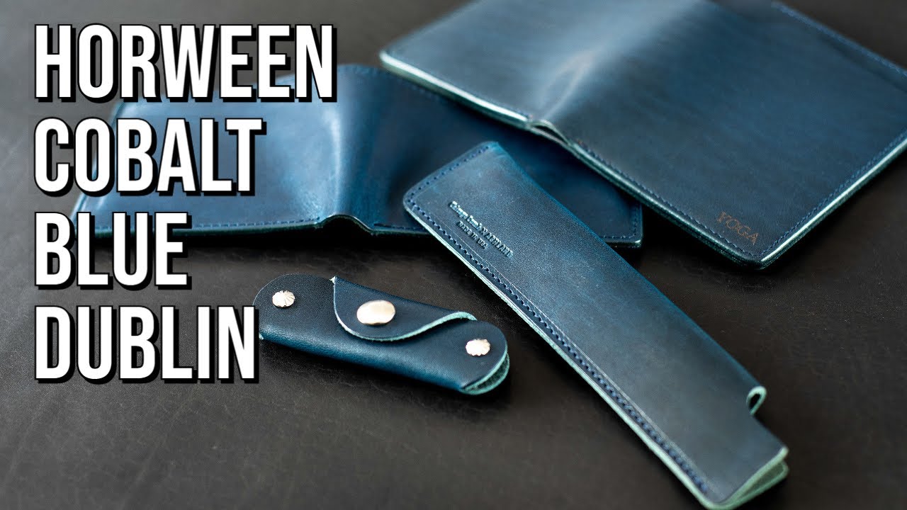 Horween Cobalt Blue Dublin Leather