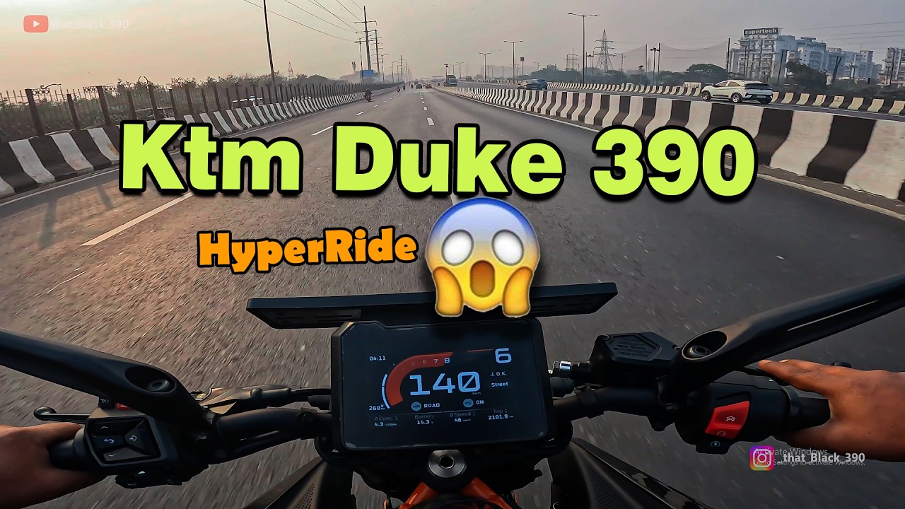 KTM Duke 390 (2025) 🔥 TOP SPEED Highway + City Ride | Hyper Motovlog #viralvideos #motovlog #fyp 