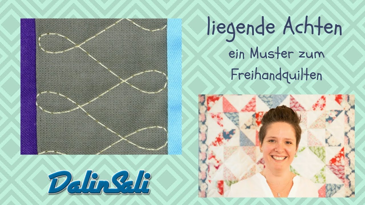 Liegende Achten - ein Muster zum Freihandquilten