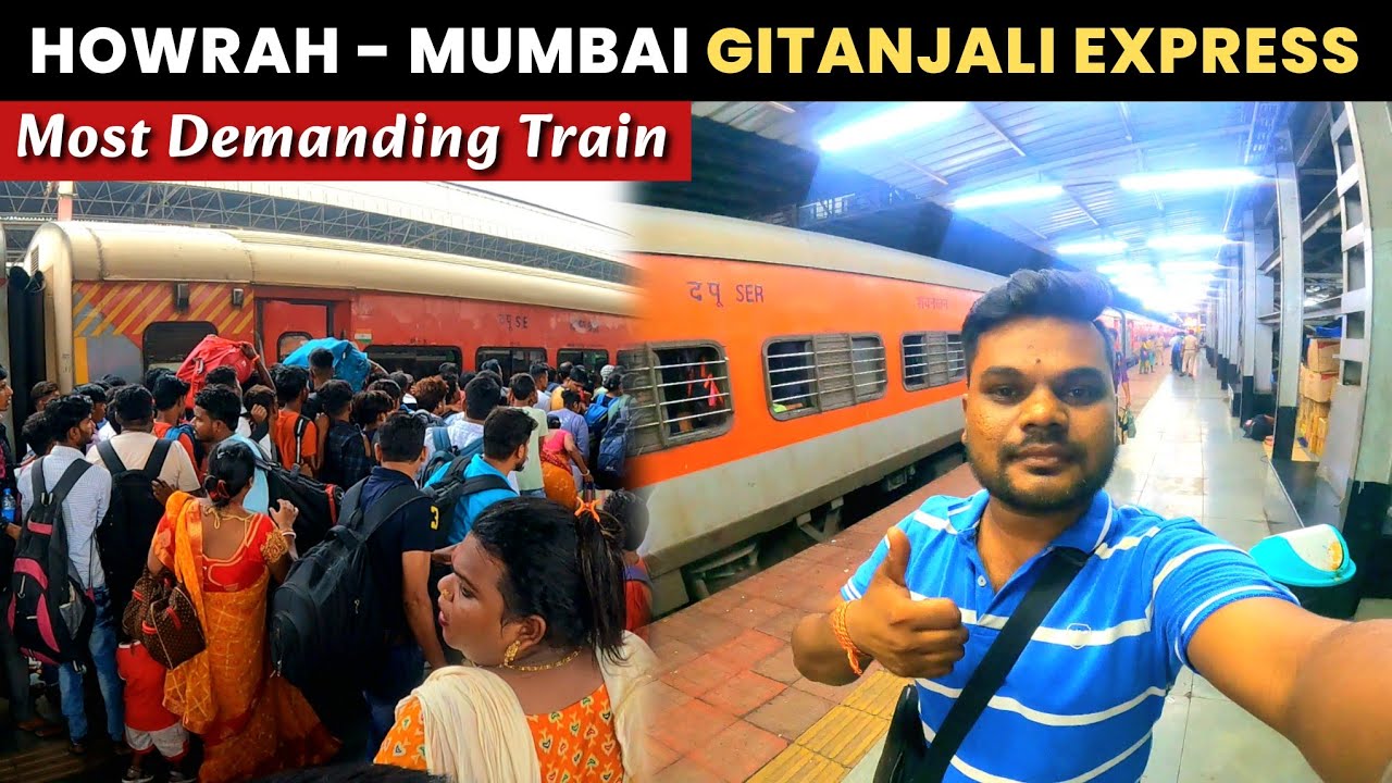 12860 Gitanjali Express Train Journey | *हावड़ा से मुंबई के बीच चलने वाली सबसे बेहतरीन ट्रेन* |