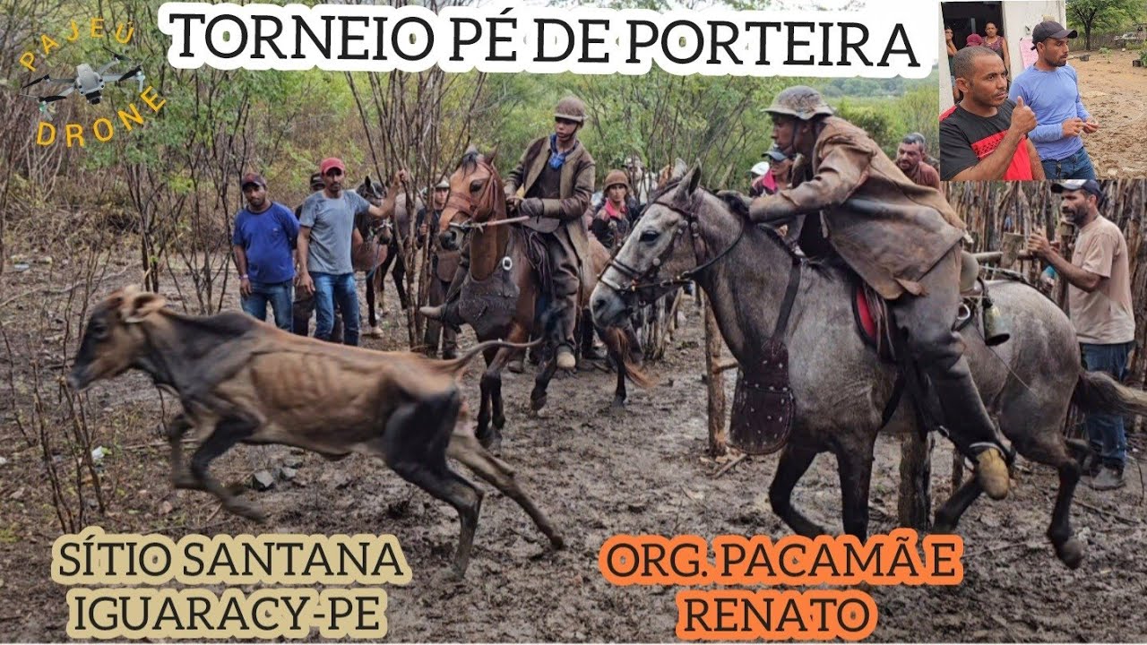 (DRONE)  PEGA DE BOI TORNEIO PÉ DE PORTEIRA SÍTIO SANTANA IGUARACY-PE ORG. PACAMÃ E RENATO