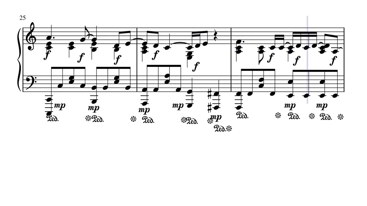 Procol Harum - A Whiter Shade of Pale (piano cover) + sheets