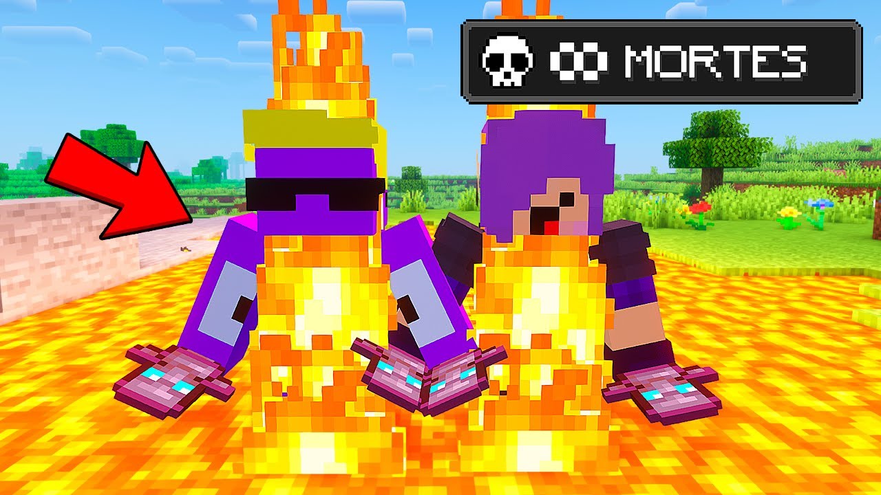 MINECRAFT MAS NÓS MORREMOS INFINTAS VEZES!!!