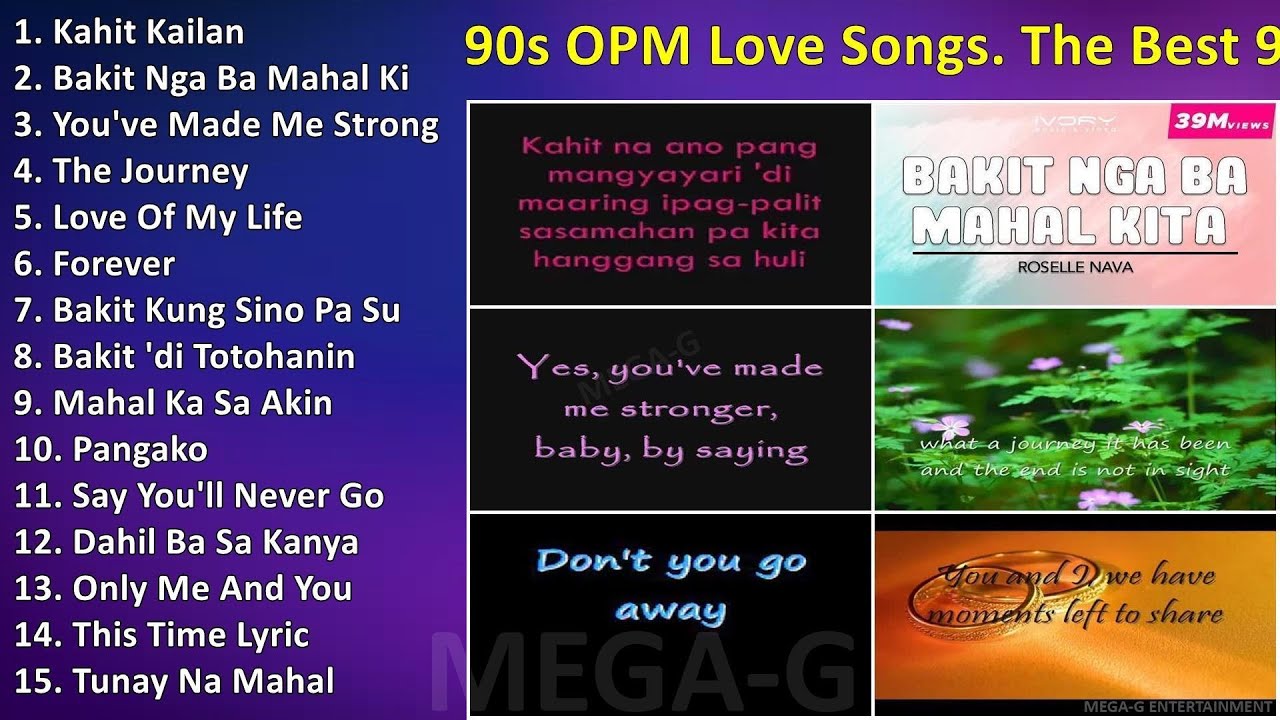 90s OPM Love Songs  The Best 90s Pinoy Songs  ~ Best Love Songs