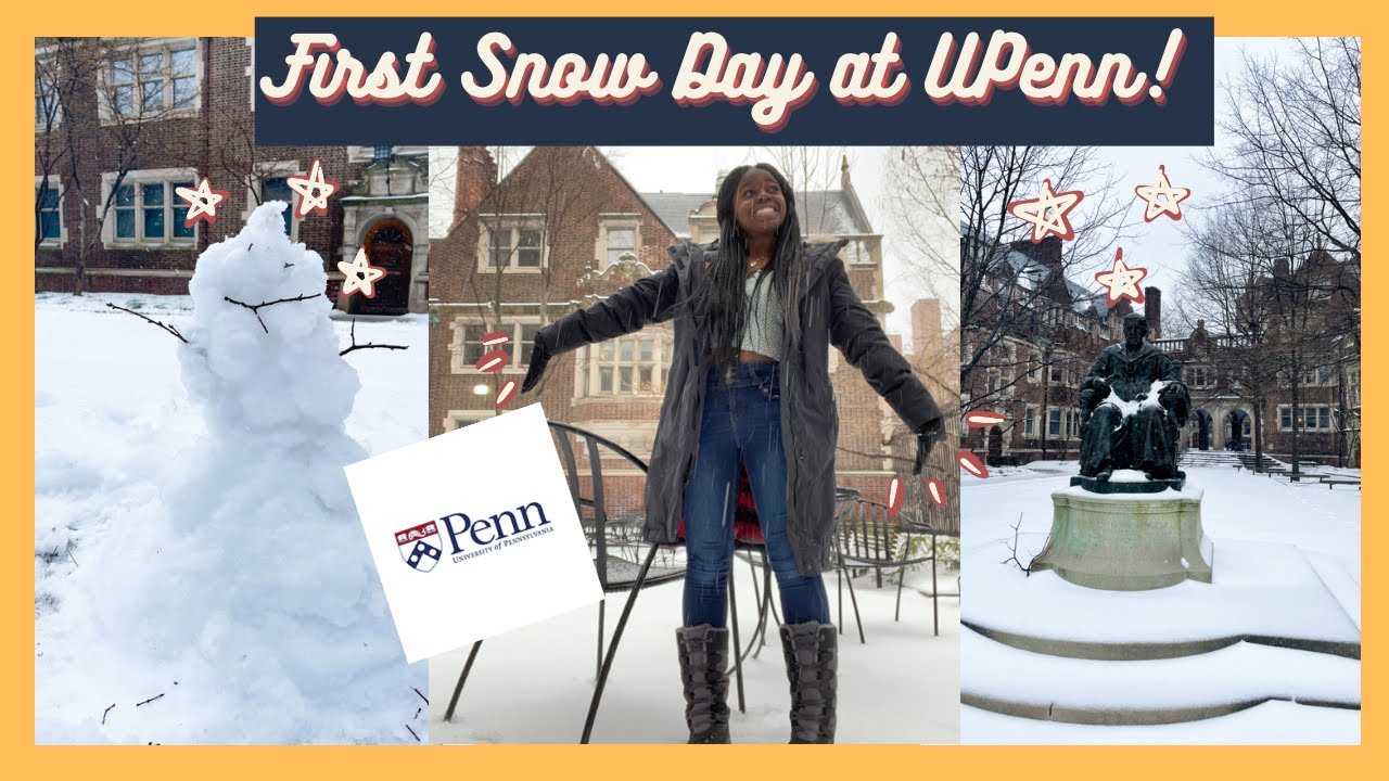 My First Snow Day at Upenn!!