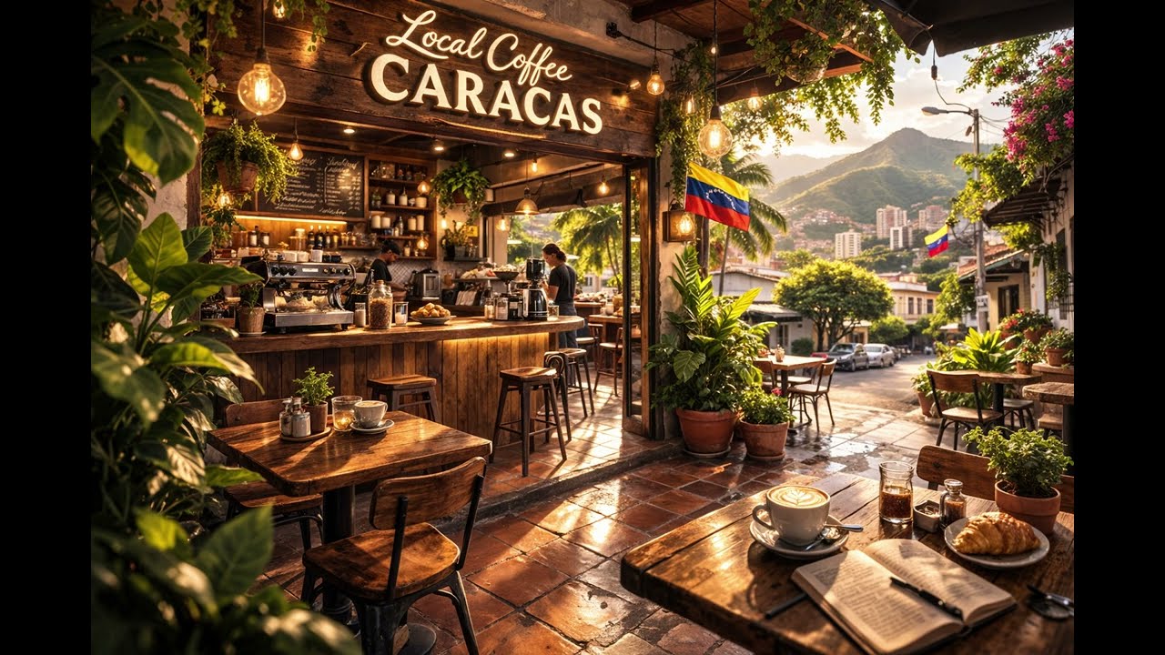 Local Coffee: Caracas 🇻🇪 LoFi Café Beats ☕ Study & Chill Music (1 Hour)