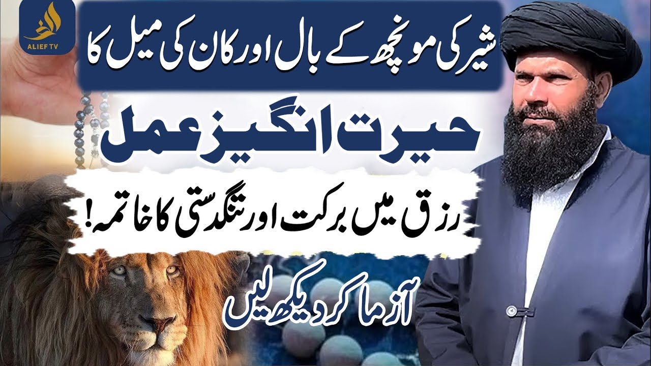 Powerful Wazifa for Rizq and Prosperity | Hair of Lion Amal | Hakeem Tariq | Ubqari | Alief TV