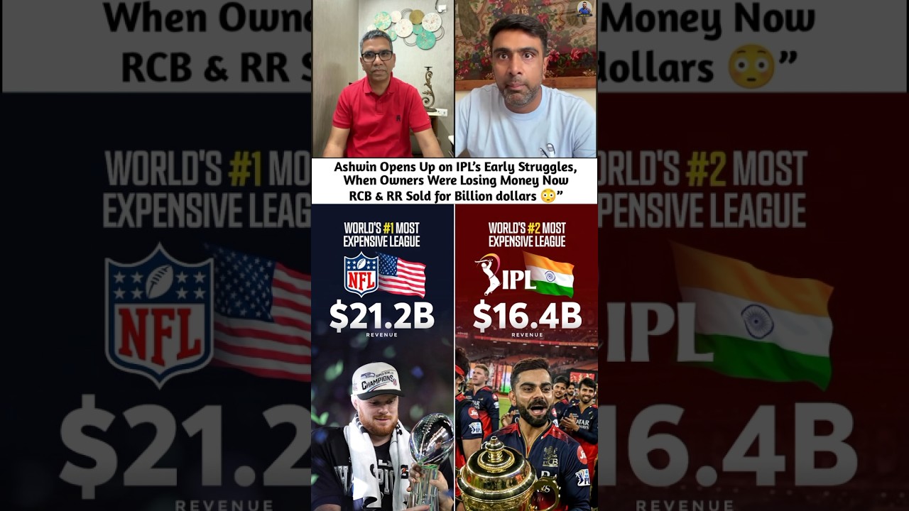 RCB ₹7000Cr RR ₹6500Cr IPL now world&rsquo;s best 2nd league. #ipl #ipl2026 #rcb #rajasthanroyals #cricket
