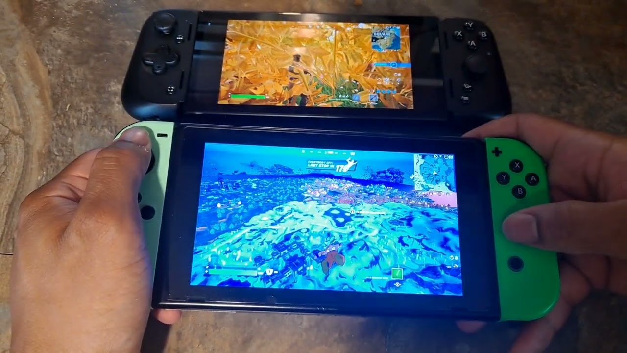 Игровой процесс Fortnite на Nintendo Switch и Razer Edge 5G — это совсем не похоже!